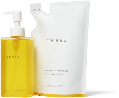 THREE BALANCING CLEANSING OIL GEL夏の素肌を磨く。 | THREE（スリー）