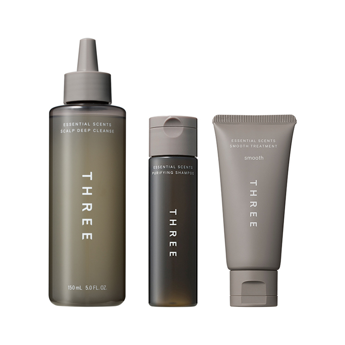THREE エッセンシャルセンツ ディープ クレンズ & ヘアケア トライアルセット